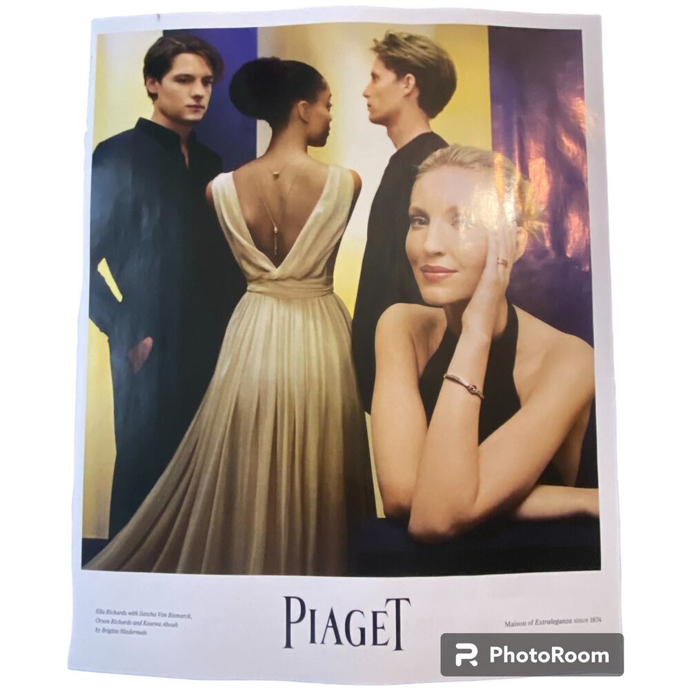 Piaget Print Ad Campaign Spring 2024 8x10 Ready to Frame Original Magazine